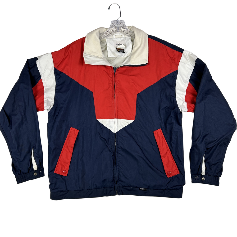Vintage Wilson Jacket Mens Large Gore-Tex Waterproof Red Blue White 90s Retro
